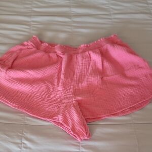 Aerie High Waist Pink Shorts